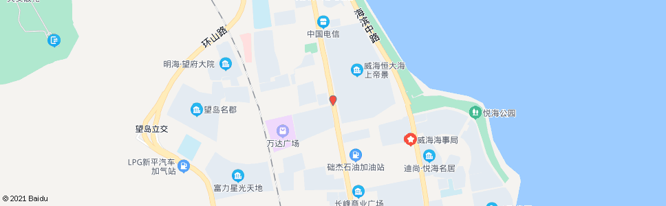 威海望岛山水家园_公交站地图_威海公交_妙搜公交查询2024