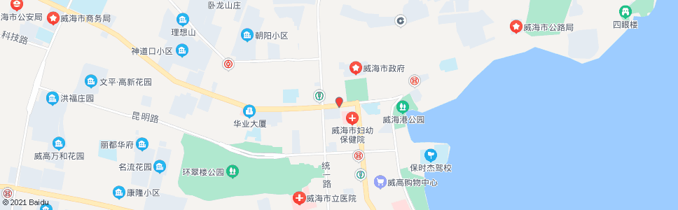 威海市政府(威海移动通信公司)_公交站地图_威海公交_妙搜公交查询2024