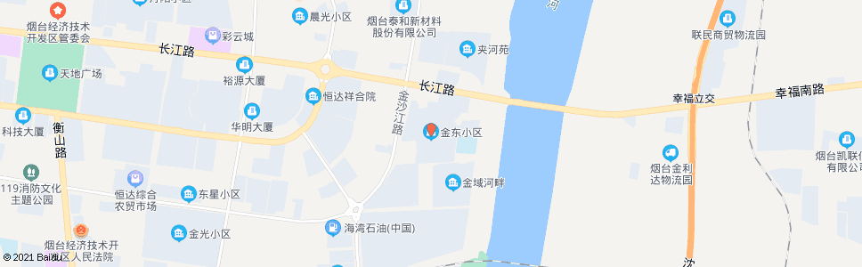 烟台金东小区(金东家居海宁皮革城)_公交站地图_烟台公交_妙搜公交查询2024