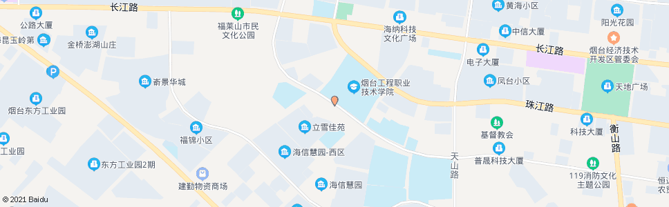 烟台烟台工程职业技术学院南门_公交站地图_烟台公交_妙搜公交查询2024