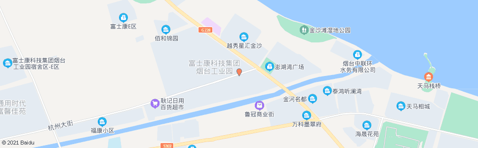 烟台富士康南2门_公交站地图_烟台公交_妙搜公交查询2025