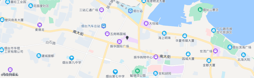 烟台振华商厦北门_公交站地图_烟台公交_妙搜公交查询2025