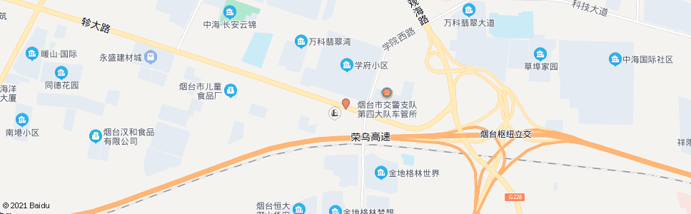 烟台莱龙庄_公交站地图_烟台公交_妙搜公交查询2025