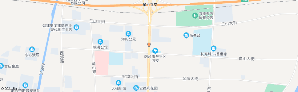 烟台海屿公元(胜达汽校)_公交站地图_烟台公交_妙搜公交查询2025