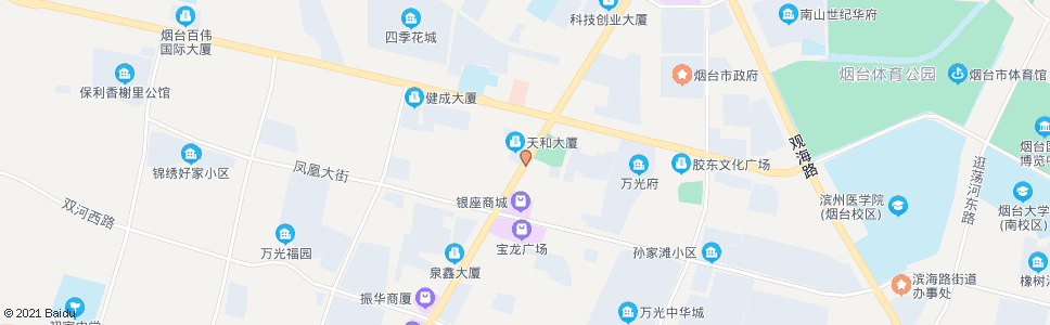 烟台东方海洋天和大厦新华保险_公交站地图_烟台公交_妙搜公交查询2025