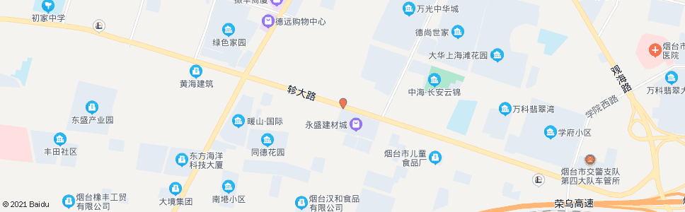 烟台烟台永盛建材城_公交站地图_烟台公交_妙搜公交查询2025