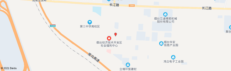 烟台开发区社会福利中心_公交站地图_烟台公交_妙搜公交查询2025