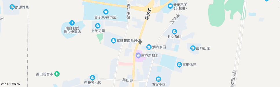 烟台南尧富顺苑小区烟台富顺医院_公交站地图_烟台公交_妙搜公交查询2024