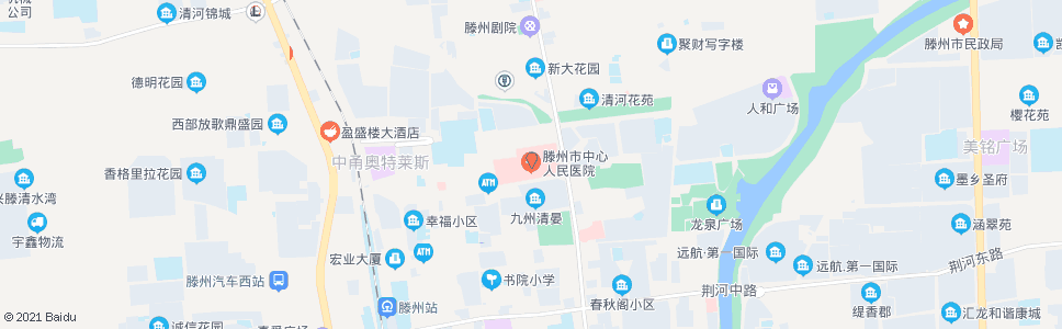 枣庄滕州市人民医院_公交站地图_枣庄公交_妙搜公交查询2024