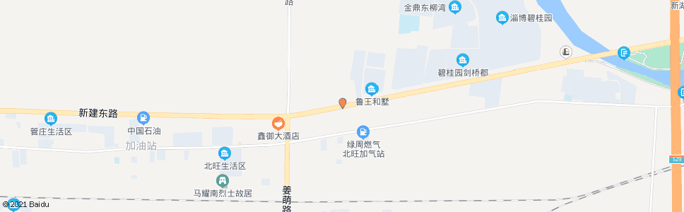 淄博张周路北京路路口_公交站地图_淄博公交_妙搜公交查询2024