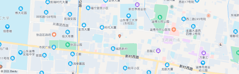 淄博城西新村_公交站地图_淄博公交_妙搜公交查询2024