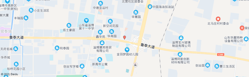 淄博四宝山街道办事处_公交站地图_淄博公交_妙搜公交查询2024