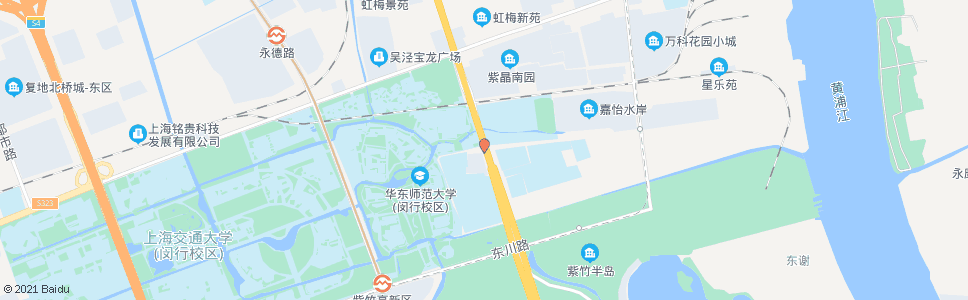 上海虹梅南路紫龙路(临时站)_公交站地图_上海公交_妙搜公交查询2024