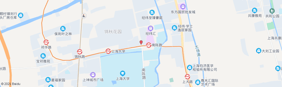 上海锦秋路南陈路(招呼站)_公交站地图_上海公交_妙搜公交查询2024