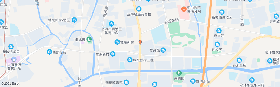 上海外青松公路公园路_公交站地图_上海公交_妙搜公交查询2024