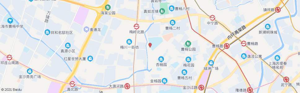 上海杨柳青路梅川路_公交站地图_上海公交_妙搜公交查询2024