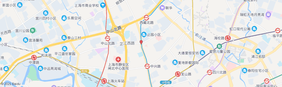 上海芷江中路西藏北路_公交站地图_上海公交_妙搜公交查询2024