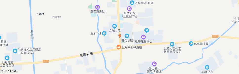 上海赵重公路北青公路_公交站地图_上海公交_妙搜公交查询2024