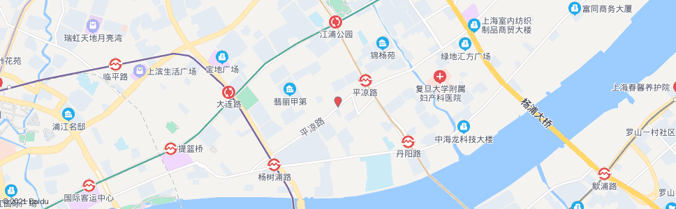 上海许昌路平凉路_公交站地图_上海公交_妙搜公交查询2024