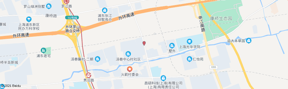 上海康新公路汤巷中心村路_公交站地图_上海公交_妙搜公交查询2024