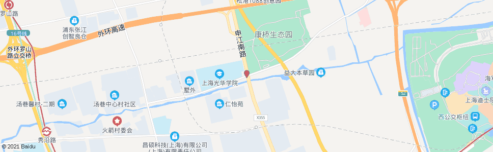 上海申江路川周公路_公交站地图_上海公交_妙搜公交查询2024