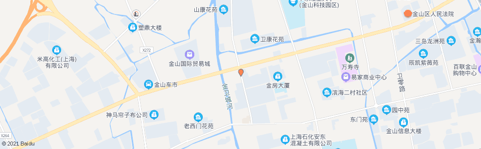 上海西静路金山大道(招呼站)_公交站地图_上海公交_妙搜公交查询2024