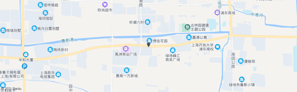 上海沪南公路听潮路_公交站地图_上海公交_妙搜公交查询2024