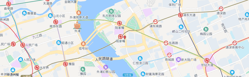 上海花园石桥路银城中路_公交站地图_上海公交_妙搜公交查询2024