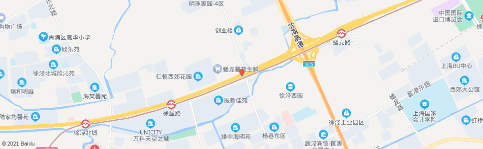 上海崧泽大道明珠路_公交站地图_上海公交_妙搜公交查询2024