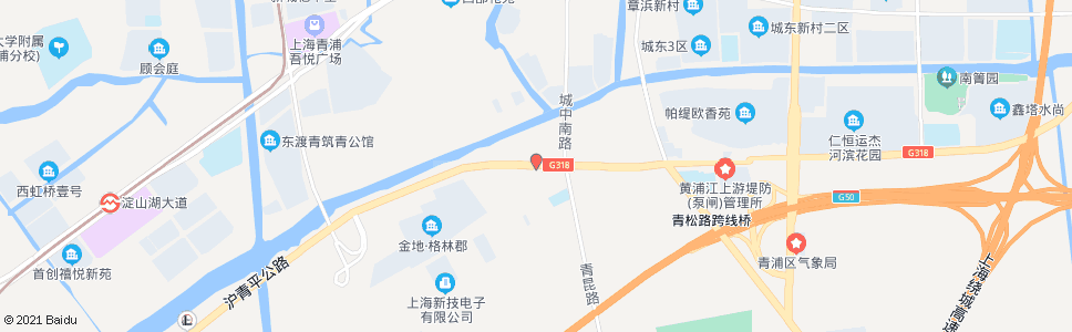 上海外青松公路枫楼(招呼站)_公交站地图_上海公交_妙搜公交查询2024