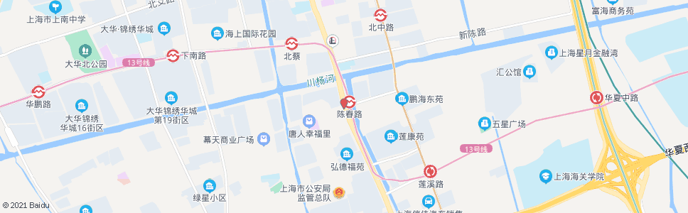 上海陈春路沪南路_公交站地图_上海公交_妙搜公交查询2024