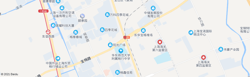 上海江杨北路宝杨路_公交站地图_上海公交_妙搜公交查询2024