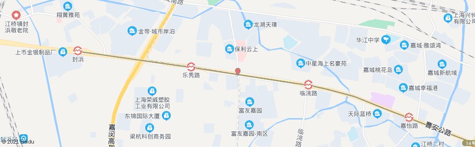 上海曹安公路黄家花园路_公交站地图_上海公交_妙搜公交查询2024