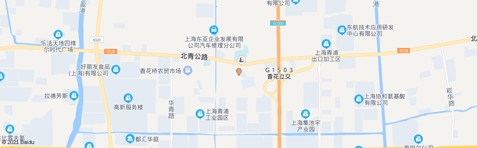 上海香花桥东路北青公路_公交站地图_上海公交_妙搜公交查询2024