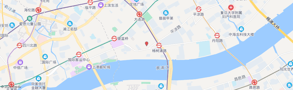 上海临潼路杨树浦路_公交站地图_上海公交_妙搜公交查询2024