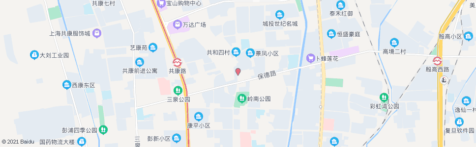 上海岭南路景凤路_公交站地图_上海公交_妙搜公交查询2024