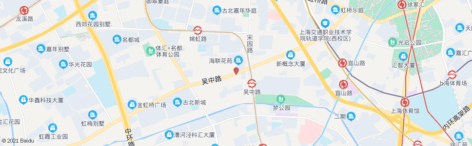 上海吴中路张虹路_公交站地图_上海公交_妙搜公交查询2024