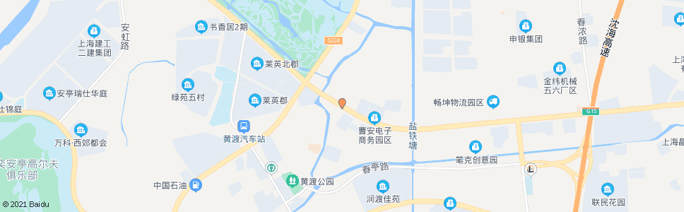 上海曹安路新黄公路_公交站地图_上海公交_妙搜公交查询2024