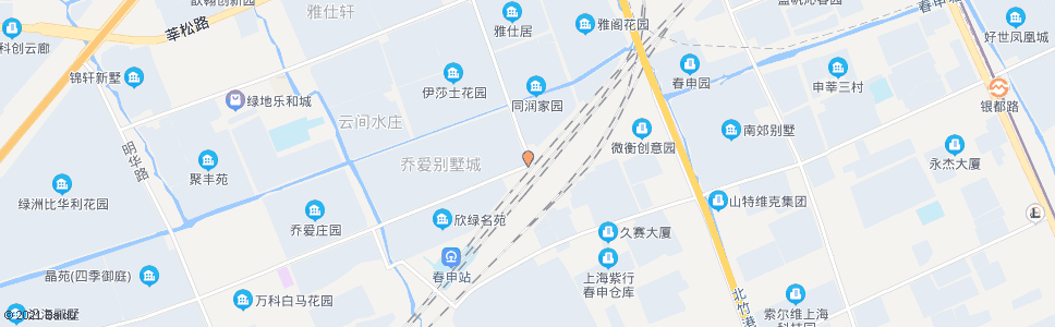 上海明中路春九路_公交站地图_上海公交_妙搜公交查询2024