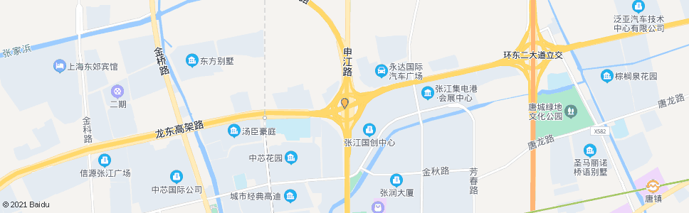 上海龙东大道申江路_公交站地图_上海公交_妙搜公交查询2024