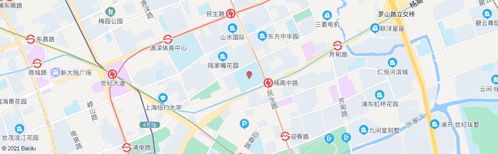 上海杨高中路杨源路(进才中学)_公交站地图_上海公交_妙搜公交查询2024