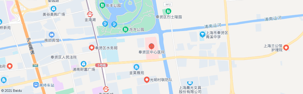 上海金汇港桥(奉贤中心医院)_公交站地图_上海公交_妙搜公交查询2024