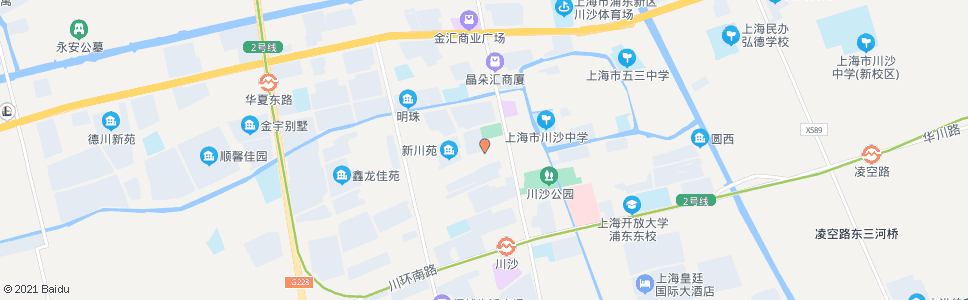 上海新川沙路北蕰川路_公交站地图_上海公交_妙搜公交查询2024