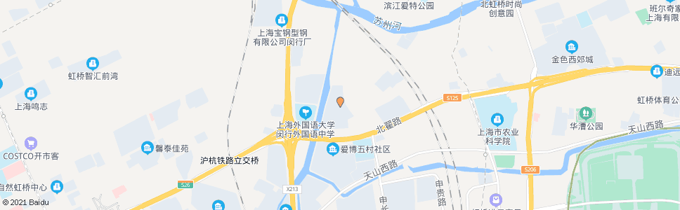 上海申长北路北翟路(爱博六村)_公交站地图_上海公交_妙搜公交查询2024