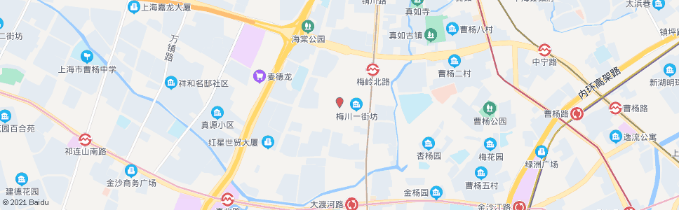 上海梅川新村_公交站地图_上海公交_妙搜公交查询2024