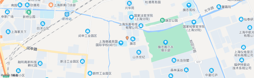 上海旗忠村九街坊_公交站地图_上海公交_妙搜公交查询2024