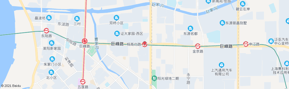 上海东高路杨高北路_公交站地图_上海公交_妙搜公交查询2024