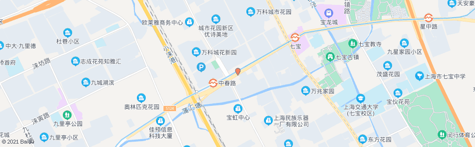 上海沪松公路中春路(招呼站)_公交站地图_上海公交_妙搜公交查询2024