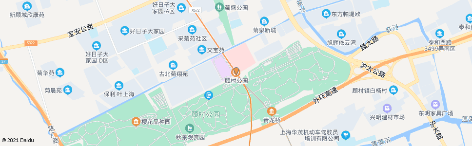 上海顾村_公交站地图_上海公交_妙搜公交查询2024