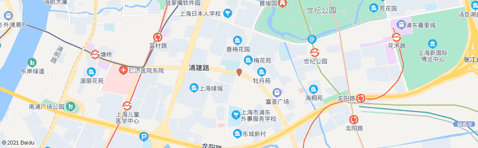 上海浦建路锦绣路_公交站地图_上海公交_妙搜公交查询2024